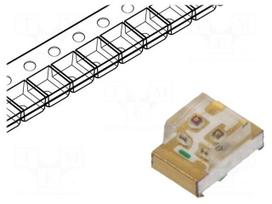 LED | SMD | 0805 | red/green | 2x1.25x1.1mm | 150° | 1.95÷2.5/2.1÷2.5V
