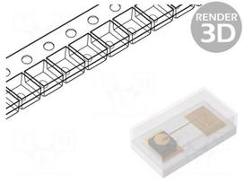LED | SMD | 0201 | orange | 60÷150mcd | 0.65x0.35x0.2mm | 135° | 2÷2.4V