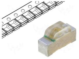 LED | SMD | 0802 | red | 110÷250mcd | 2.1x1.3x0.7mm | 120° | 1.95÷2.5V