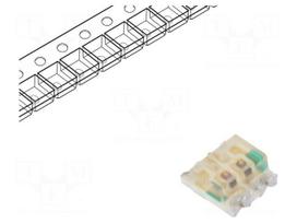 LED | SMD | 0606 | red/green | 1.6x1.5x0.7mm | 120° | 1.95÷2.5/2.1÷2.5V