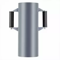 Sunkioji rankinė tvoros stulpų kalyklė, metalinis T formos stulpų muštuvas su ergonomiškomis rankenomis, tinka stulpams iki 155 mm, plieno polių kalimo įrankis ūkiui ir sodui