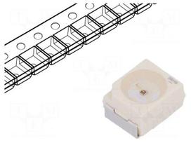 LED | SMD | 3528,PLCC2 | red | 380÷605mlm | 112÷180mcd | 3.4x3x2.1mm