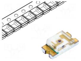 LED | SMD | 1206 | red | 18÷54mcd | 3.2x1.6x1.1mm | 130° | 2÷2.4V | 20mA
