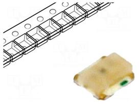 LED | SMD | 0608 | RGB | 1.6x2.1x0.55mm | 130° | 2÷2.4/3.5÷3.8/3.5÷3.8V