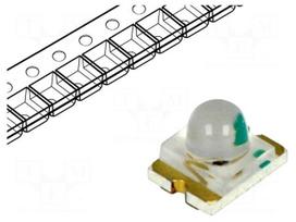 LED | SMD | 1210 | red | 180÷850mcd | 3.2x2.4x2.4mm | 25° | 2÷2.4V | 20mA