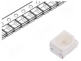 LED | SMD | 3528 | red | 710÷1400mcd | 3.5x2.8x1.9mm | 120° | 2.1÷2.6V