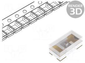 LED | SMD | 0402 | yellow green | 20÷40mcd | 1x0.5x0.4mm | 120° | 1.8÷2.6V