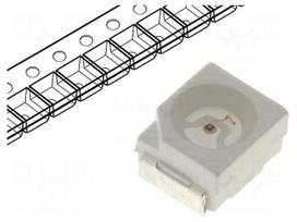 LED | SMD | 3528,PLCC2 | red | 220mcd | 3.5x2.8x1.9mm | 120° | 1.8÷2.4V