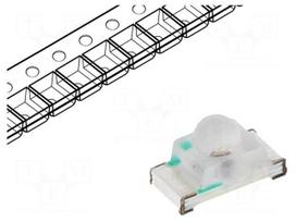 LED | SMD | 0603 | red | 200÷400mcd | 1.6x0.8x0.95mm | 35° | 1.8÷2.4V | 5mA