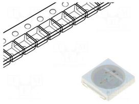 LED | SMD | 3030 | red | 18.1÷20lm | 3x3x0.55mm | 120° | 1.8÷2.6V | 150mA