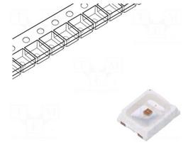 LED | SMD | 2835,PLCC2 | red | 14÷24lm | 2.8x3.5x0.8mm | 120° | 1.8÷2.4V