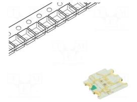 LED | SMD | 1206 | red/yellow | 3.2x2.7x0.7mm | 140° | 1.8÷2.4/1.8÷2.4V
