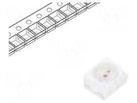 LED | SMD | 3528,PLCC2 | red | 542÷1192mcd | 3.5x2.8x1.9mm | 120° | 20mA