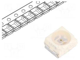 LED | SMD | 3528,PLCC2 | orange | 7.1÷28mcd | 3.5x2.8x1.75mm | 60° | 2mA