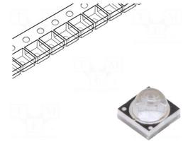 Power LED | UV | 35° | 700mA | λd: 365-370nm | Pmax: 3W | 3.5x3.5x3.05mm