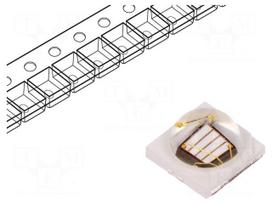 Power LED | UV | 140° | 700mA | λd: 390-400nm | Pmax: 3W | 3.45x3.44x1.9mm
