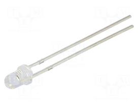 LED | 3mm | red | 5800÷7000mcd | 30° | convex