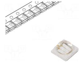 Power LED | royal blue | 130° | 700mA | λd: 448-458nm | Pmax: 3W | SMD