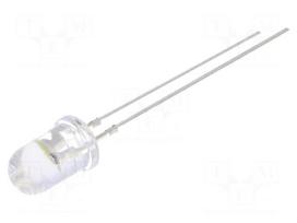 LED | 5mm | white cold | 5800÷7000mcd | 30° | 3÷5V | 20mA | Front: convex
