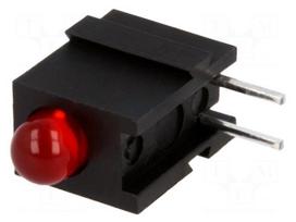 LED | in housing | red | 3.4mm | No.of diodes: 1 | 20mA | 60° | 2÷2.5V