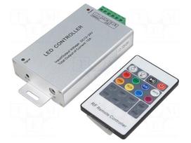 LED controller | RGB lighting control | Channels: 3 | 12A | silver
