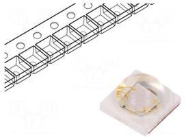 Power LED | UV | 130° | 700mA | λd: 415-435nm | Pmax: 3W | 3.45x3.44x1.9mm