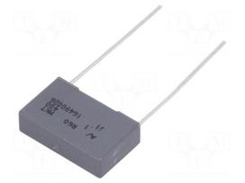 Capacitor: polyester | 100nF | 200VAC | 400VDC | Pitch: 15mm | ±10%