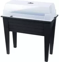 Home Styling Collection Sodo stalas auginimui BOTANIC, mini šiltnamis su apsauginiu stogeliu, 78 cm