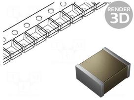 Capacitor: ceramic | MLCC | 1uF | 250V | X7R | ±10% | SMD | 2220 | Series: GRM