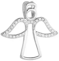 Sidabrinis pakabukas su cirkoniais "Angelas" Brasco 53014