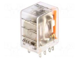 Relay: electromagnetic | DPDT | Ucoil: 12VDC | 10A/250VAC | 10A/24VDC