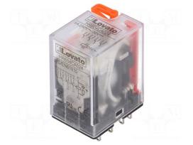 Relay: electromagnetic | 4PDT | Ucoil: 24VAC | 5A/250VAC | 5A/30VDC | 5A