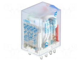 Relay: electromagnetic | 4PDT | Ucoil: 24VDC | 5A/240VAC | 5A/24VDC | 5A