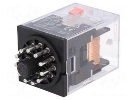 Relay: electromagnetic | 3PDT | Ucoil: 24VAC | 10A/250VAC | 10A/30VDC