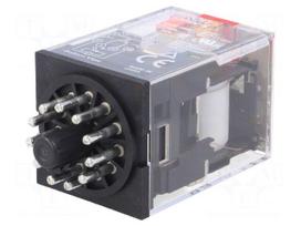 Relay: electromagnetic | 3PDT | Ucoil: 24VAC | 10A/250VAC | 10A/30VDC