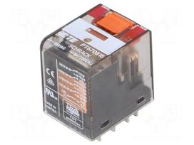 Relay: electromagnetic | 4PDT | Ucoil: 115VAC | 6A/250VAC | 6A/30VDC
