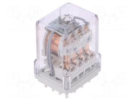 Relay: electromagnetic | 4PDT | Ucoil: 48VDC | 10A/250VAC | 10A/24VDC