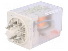 Relay: electromagnetic | DPDT | Ucoil: 230VAC | 10A/250VAC | 10A/24VDC