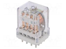 Relay: electromagnetic | 4PDT | Ucoil: 110VDC | 10A/250VAC | 10A/24VDC