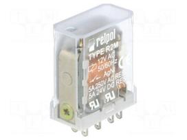 Relay: electromagnetic | DPDT | Ucoil: 12VAC | 5A/250VAC | 5A/24VDC