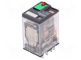 Relay: electromagnetic | DPDT | Ucoil: 230VAC | 12A/250VAC | 12A/28VDC