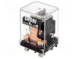 Relay: electromagnetic | SPST-NO + SPST-NC | Ucoil: 12VDC | 30A | IP40