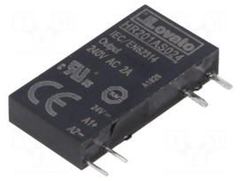 Relay: solid state | Ucntrl: 24VDC | 2A | 24÷280VAC | Variant: 1-phase