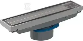 Geberit Cleanline dušo latako grotelės su įklijuojama plytele,18,8x4,3 cm, nerūdijantis plienas