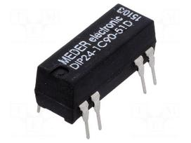 Relay: reed | SPDT | Ucoil: 24VDC | 0.5A | max.100VDC | max.100VAC | 290mW