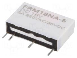Relay: electromagnetic | SPST-NO | Ucoil: 18VDC | 5A/250VAC | 5A/30VDC