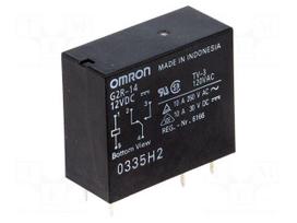 Relay: electromagnetic | SPDT | Ucoil: 12VDC | 10A/250VAC | 10A/30VDC