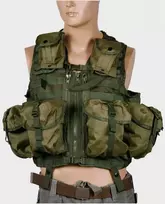 Mil-tec Taktinė Modulinė Liemenė su 8 kišenėmis žalia