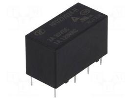Relay: electromagnetic | DPDT | Ucoil: 24VDC | 1A/125VAC | 2A/30VDC | 2A
