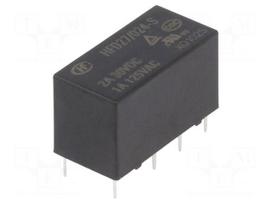 Relay: electromagnetic | DPDT | Ucoil: 24VDC | 1A/125VAC | 2A/30VDC | 2A